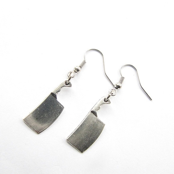 Meat Cleaver Earrings - Picture 1 of 1